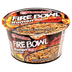 Maruchan Fire Bowl Spicy Beef Flavor Ramen Noodle Soup - 3.49 oz
