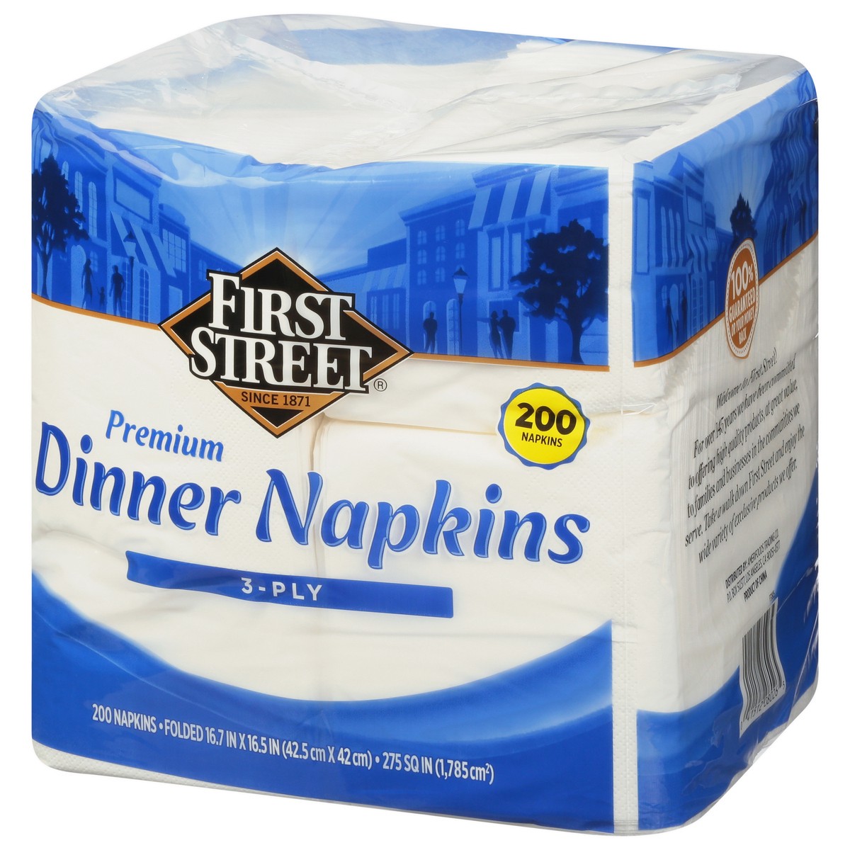 slide 2 of 4, First Street Premium 3Ply Dinner Napkins, 200 ct