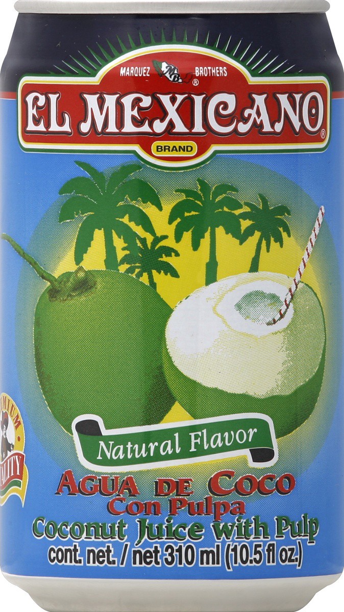 slide 4 of 4, El Mexicano Agua De Coco, 10.5 fl oz