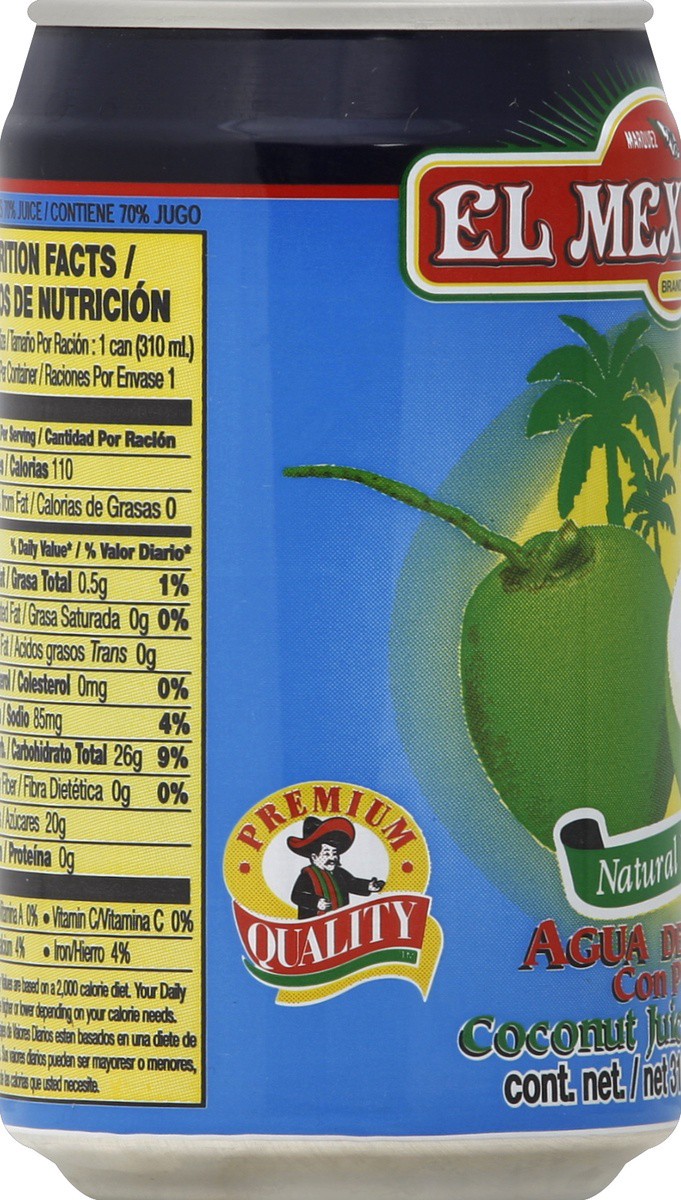 slide 3 of 4, El Mexicano Agua De Coco, 10.5 fl oz