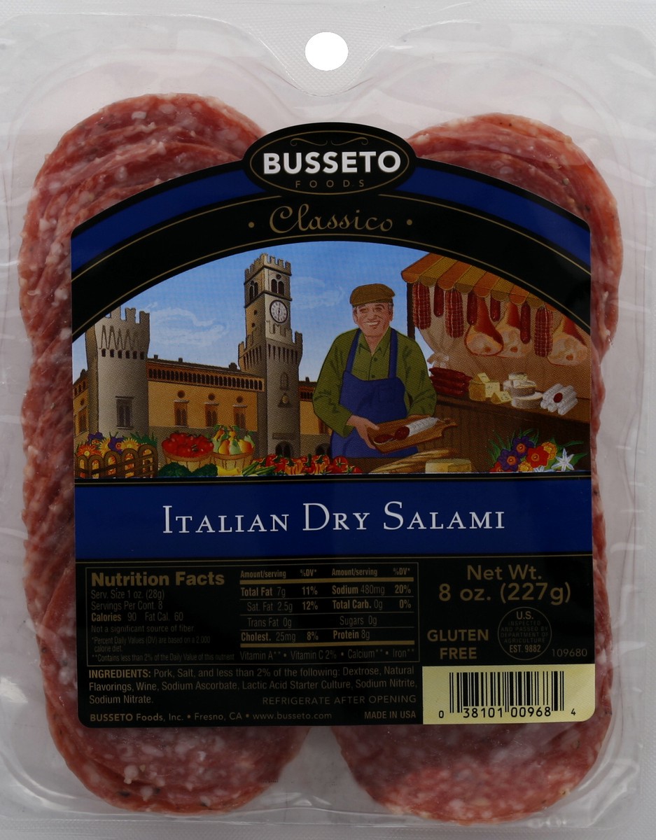 slide 2 of 5, Busseto Foods Italian Dry Salami, 8 oz