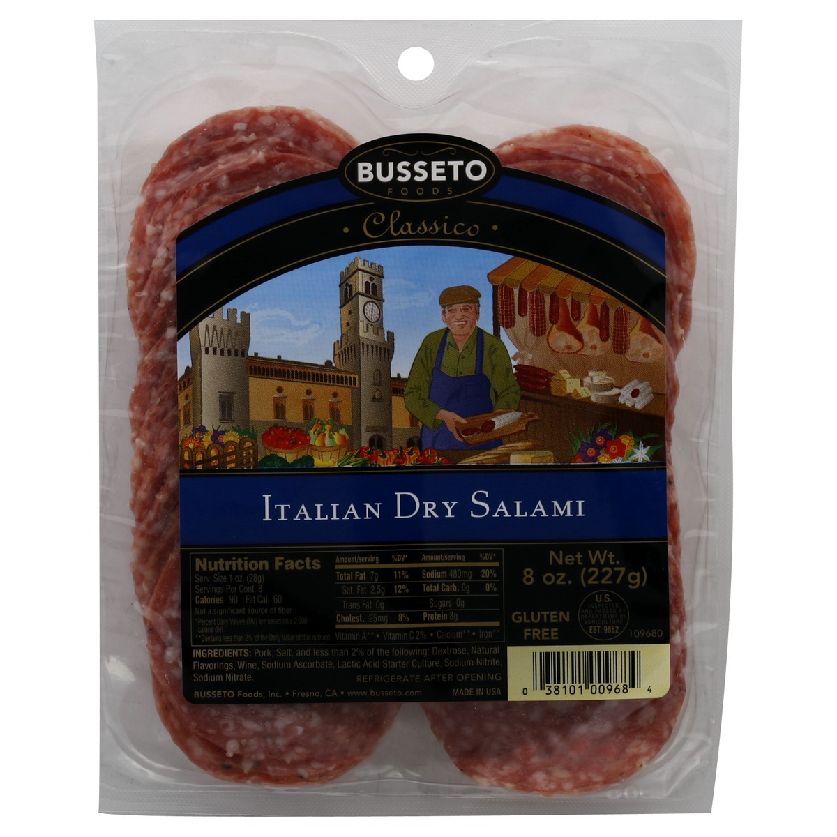 slide 4 of 5, Busseto Foods Italian Dry Salami, 8 oz