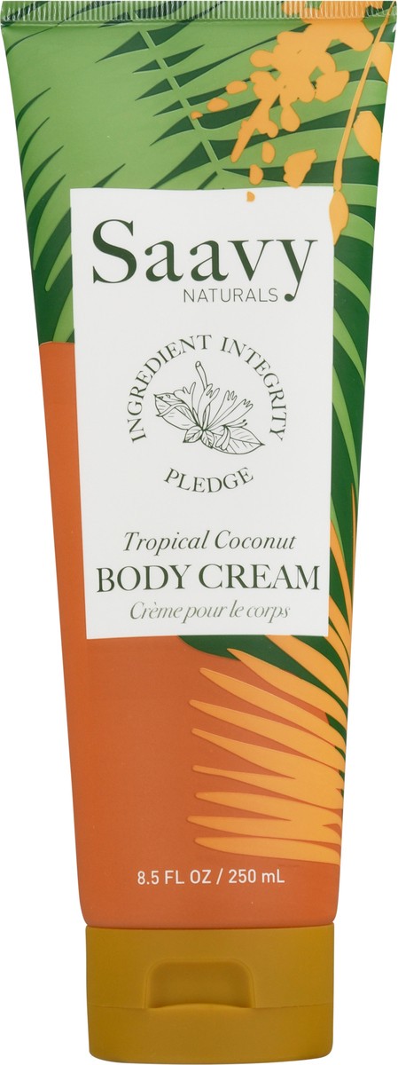 slide 8 of 13, Saavy Naturals Tropical Coconut Body Cream 8.5 fl oz, 1 ct