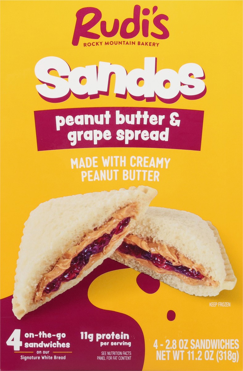 slide 3 of 17, Rudis Peanut Butter Grape Sandos, 2.8 oz