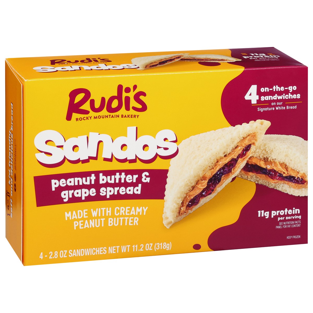slide 7 of 17, Rudis Peanut Butter Grape Sandos, 2.8 oz