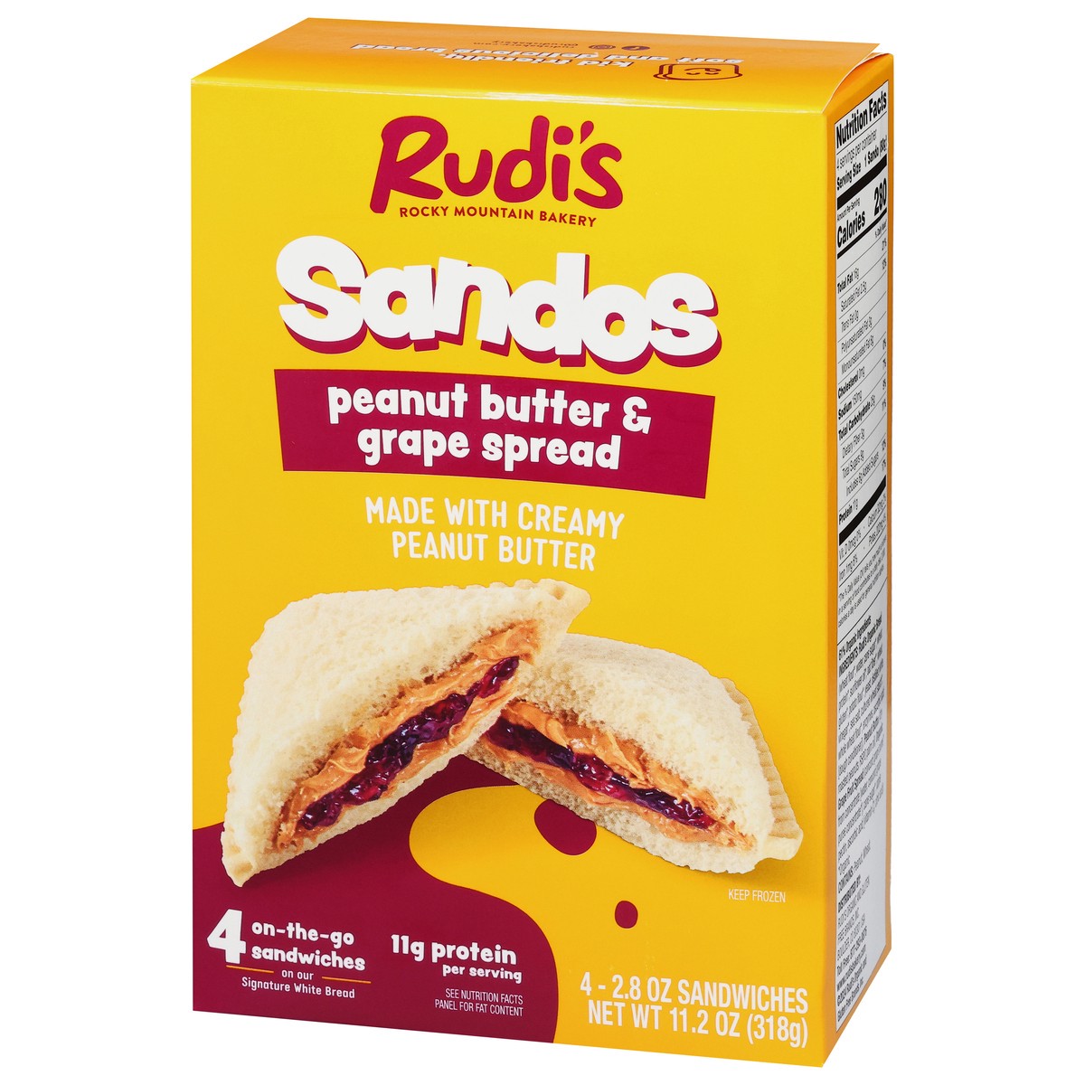slide 15 of 17, Rudis Peanut Butter Grape Sandos, 2.8 oz