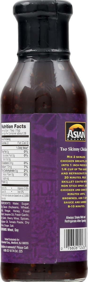 slide 8 of 9, Asian Gourmet Dipping & Grilling Sauce, General Tso's, 15 oz