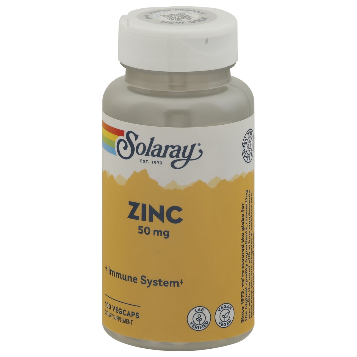 slide 9 of 12, Solaray 50 mg Zinc 100 Vegcaps, 100 ct