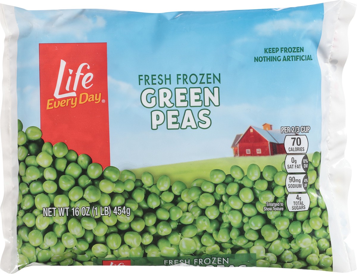 slide 5 of 14, Life Every Day Fresh Frozen Green Peas 16 oz, 16 oz