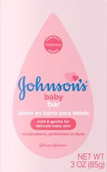 Johnson's Baby Body Soap Bar Gentle for Baby Bath and Skin Care, 3 oz