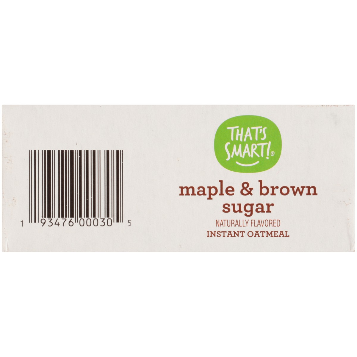 slide 8 of 9, That's Smart! Maple & Brown Sugar Flavored Instant Oatmeal, 9.1 oz