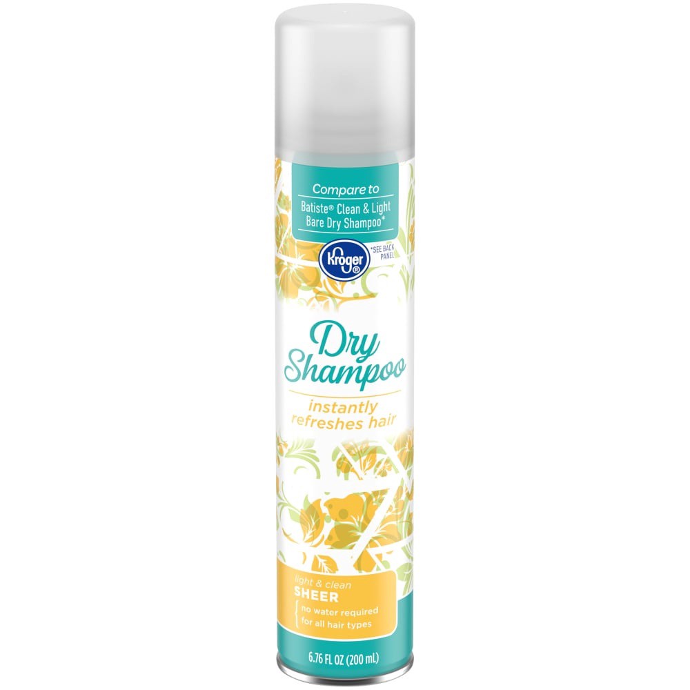 slide 1 of 4, Kroger Light & Clean Sheer Dry Shampoo, 6.76 fl oz