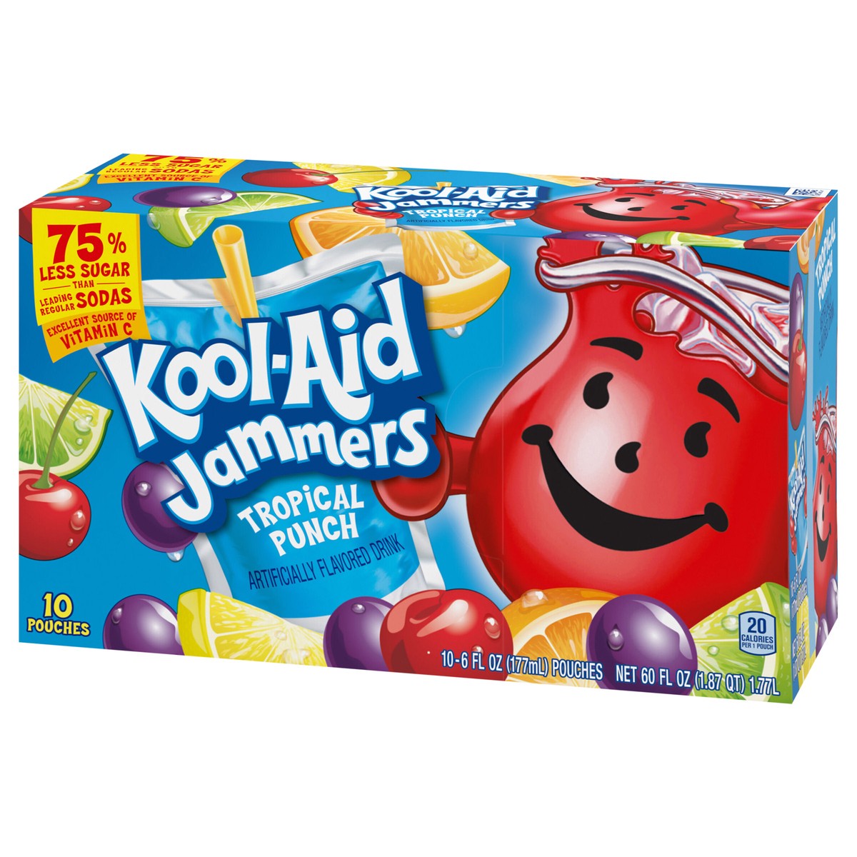 slide 5 of 9, Kool-Aid Kool Aid Jammers Tropical Punch Kids Drink Juice Box Pouches, 10 PK