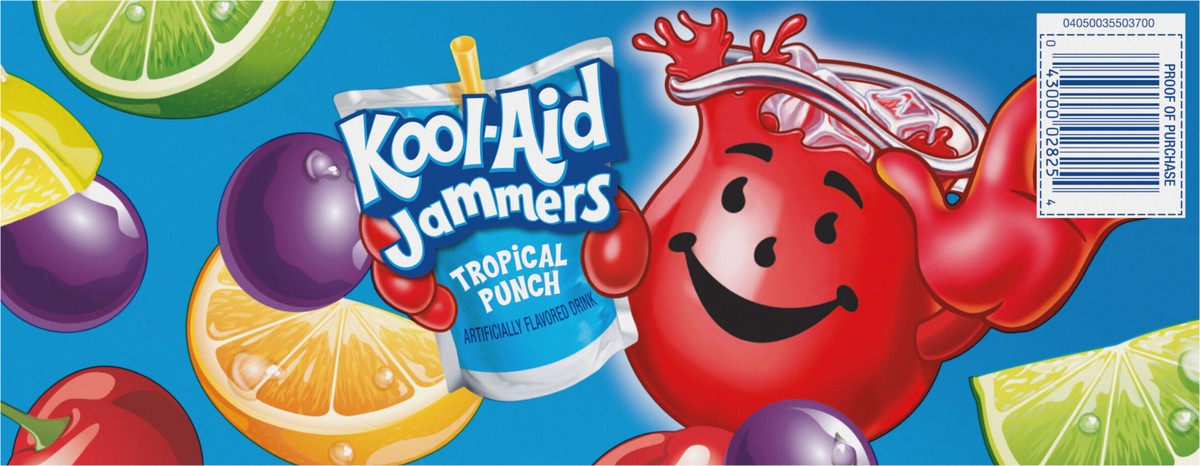 slide 7 of 9, Kool-Aid Kool Aid Jammers Tropical Punch Kids Drink Juice Box Pouches, 10 PK