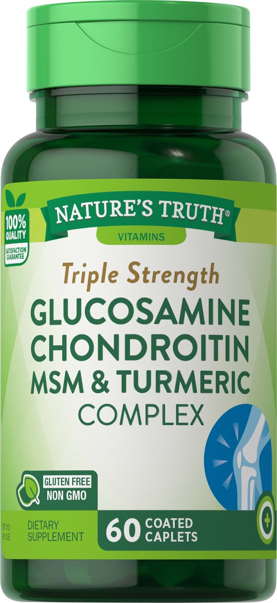 slide 2 of 5, Nature's Truth Natures Truth Triple Strength Glucosmine Chrondrotn, 60 ct