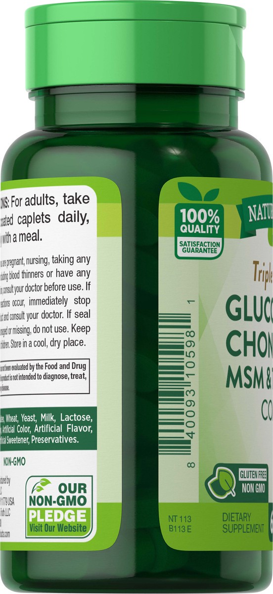 slide 4 of 5, Nature's Truth Natures Truth Triple Strength Glucosmine Chrondrotn, 60 ct