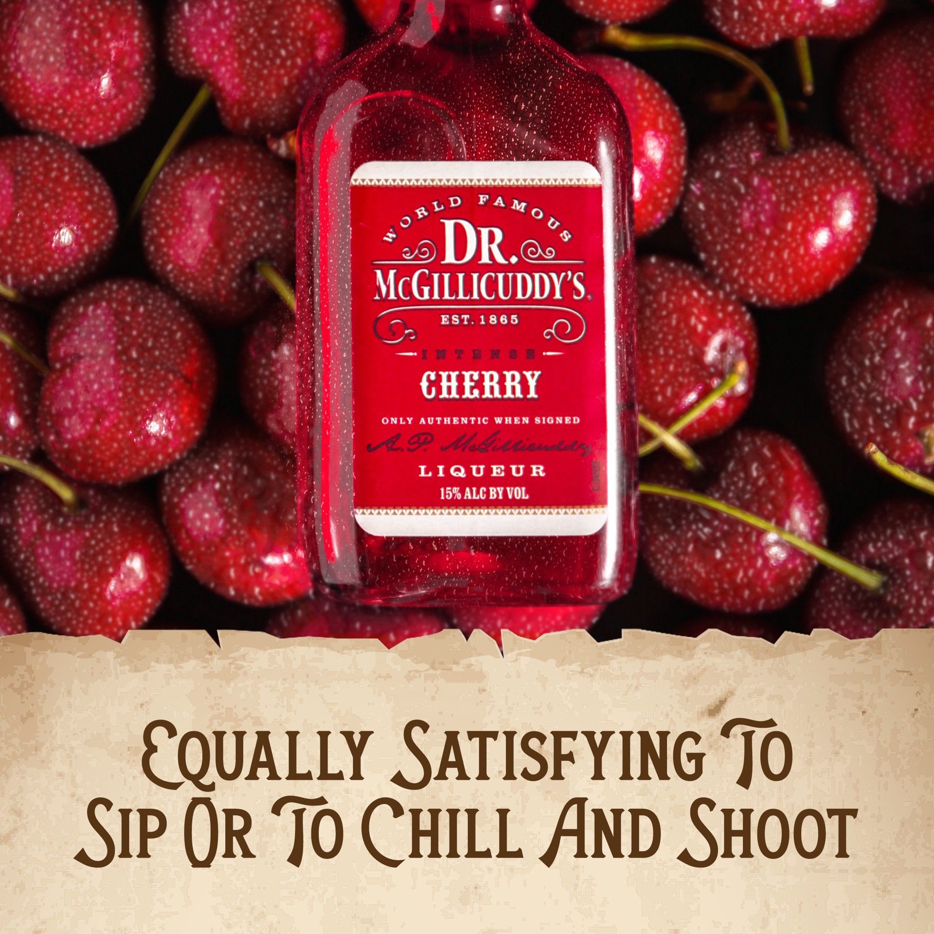 slide 4 of 5, Dr. McGillicuddy's Dr. McGillicuddy''s Cherry Liqueur, 750 mL Bottle, 30 Proof, 750 ml
