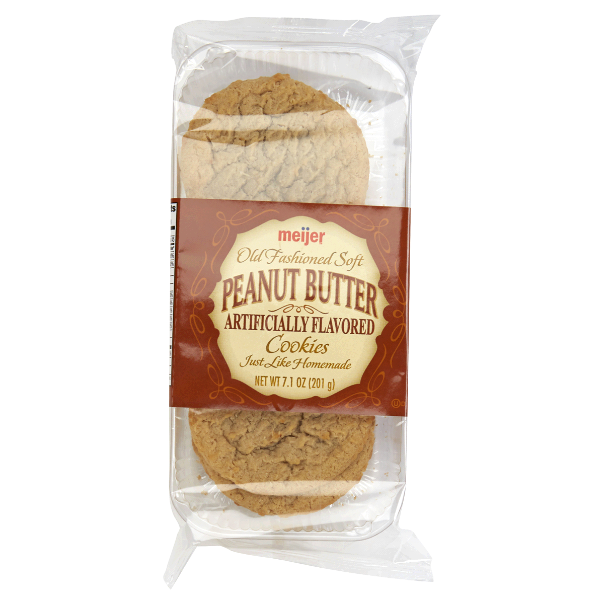 slide 1 of 1, Meijer Old Fashioned Peanut Butter Cookies, 8.9 oz