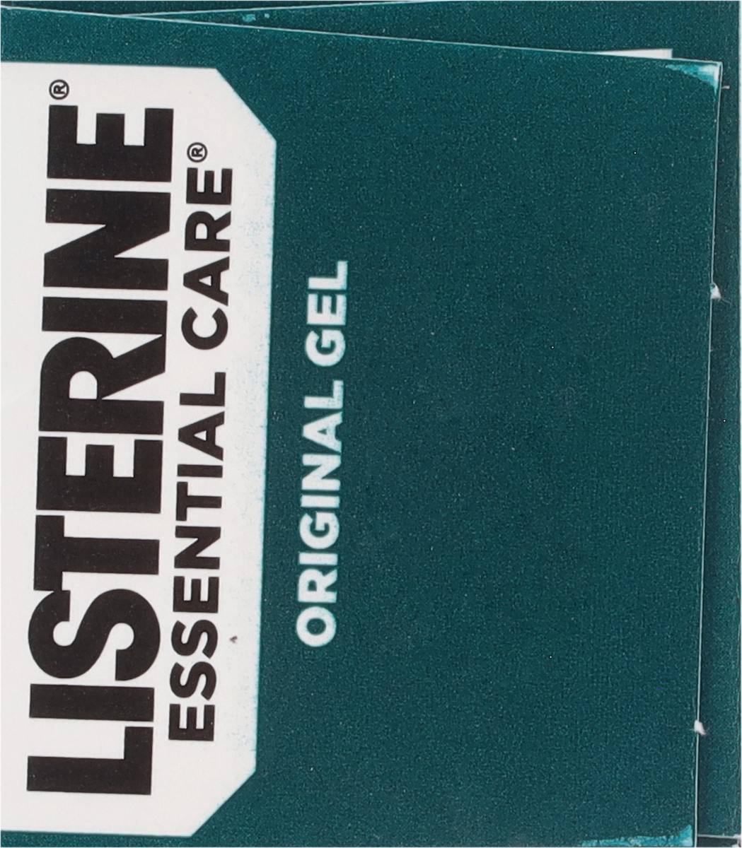 slide 6 of 9, Listerine Essential Care Original Gel Fluoride Toothpaste, Oral Care Toothpaste Prevents Bad Breath and Dental Cavities, Powerful Mint Flavor for Fresh Oral Hygiene, 4.2 oz, 4.2 oz