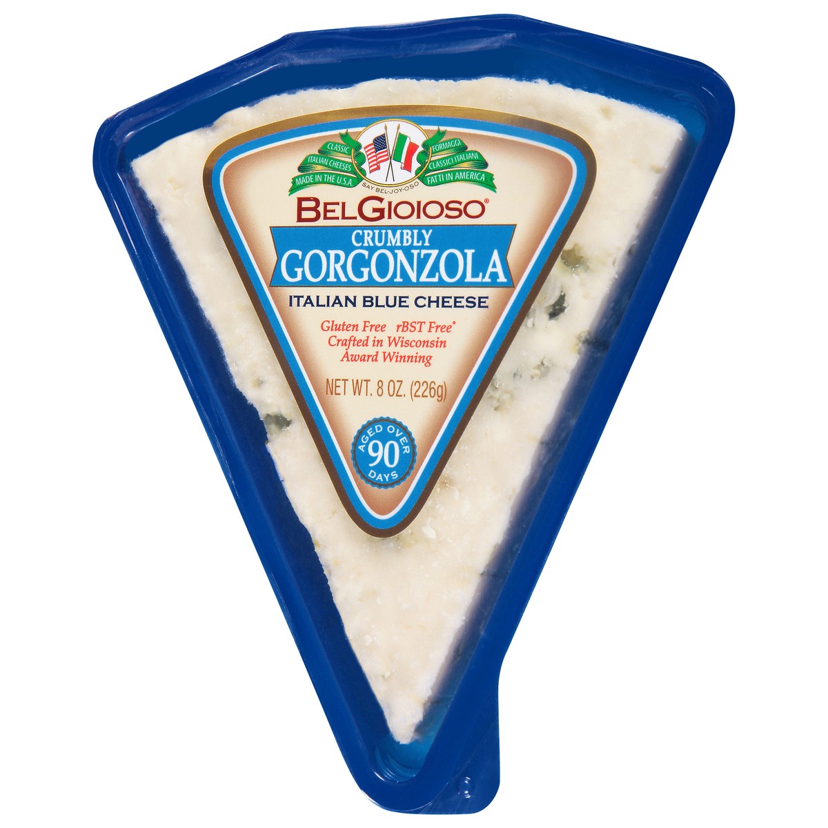 slide 5 of 13, BelGioioso Cheese, Italian Blue, Crumbly Gorgonzola, 8 oz