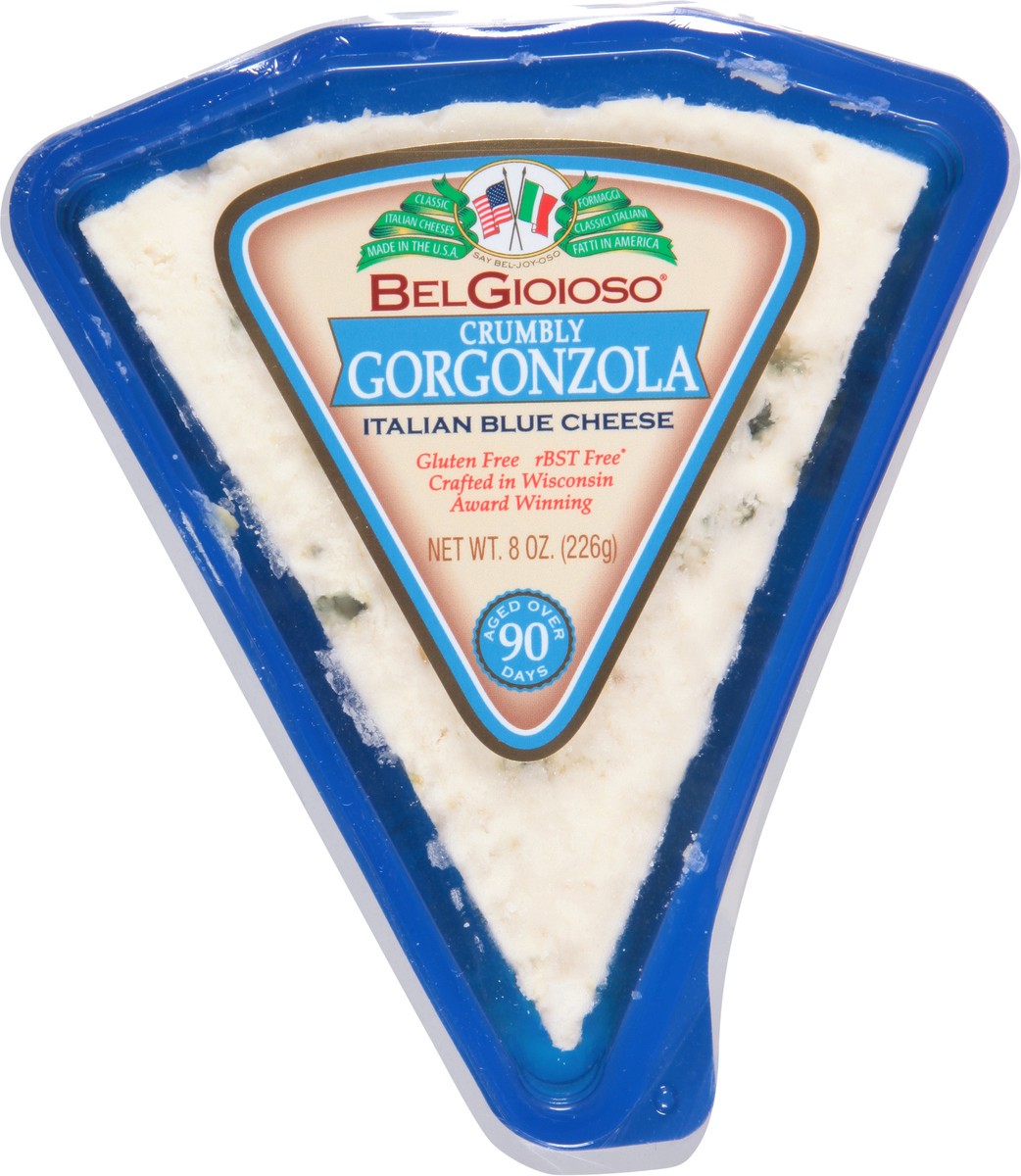 slide 12 of 13, BelGioioso Cheese, Italian Blue, Crumbly Gorgonzola, 8 oz