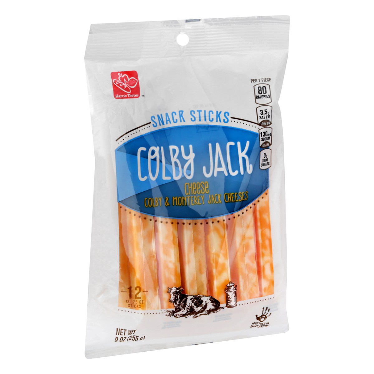 slide 5 of 10, Harris Teeter Colby Jack Cheese Sticks, 9 oz