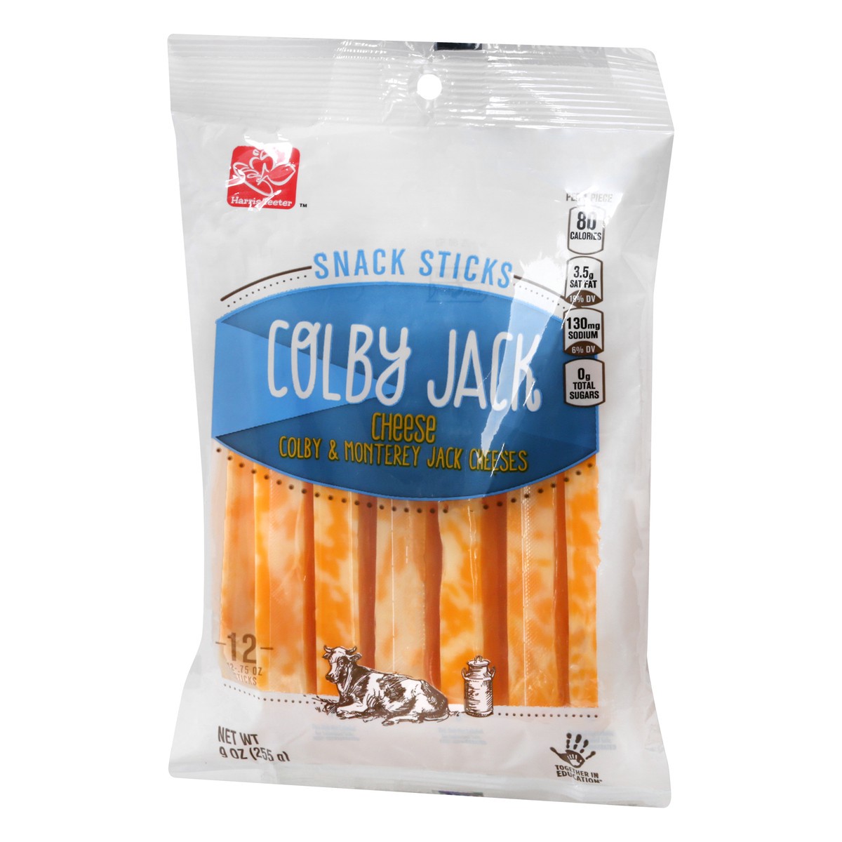 slide 8 of 10, Harris Teeter Colby Jack Cheese Sticks, 9 oz