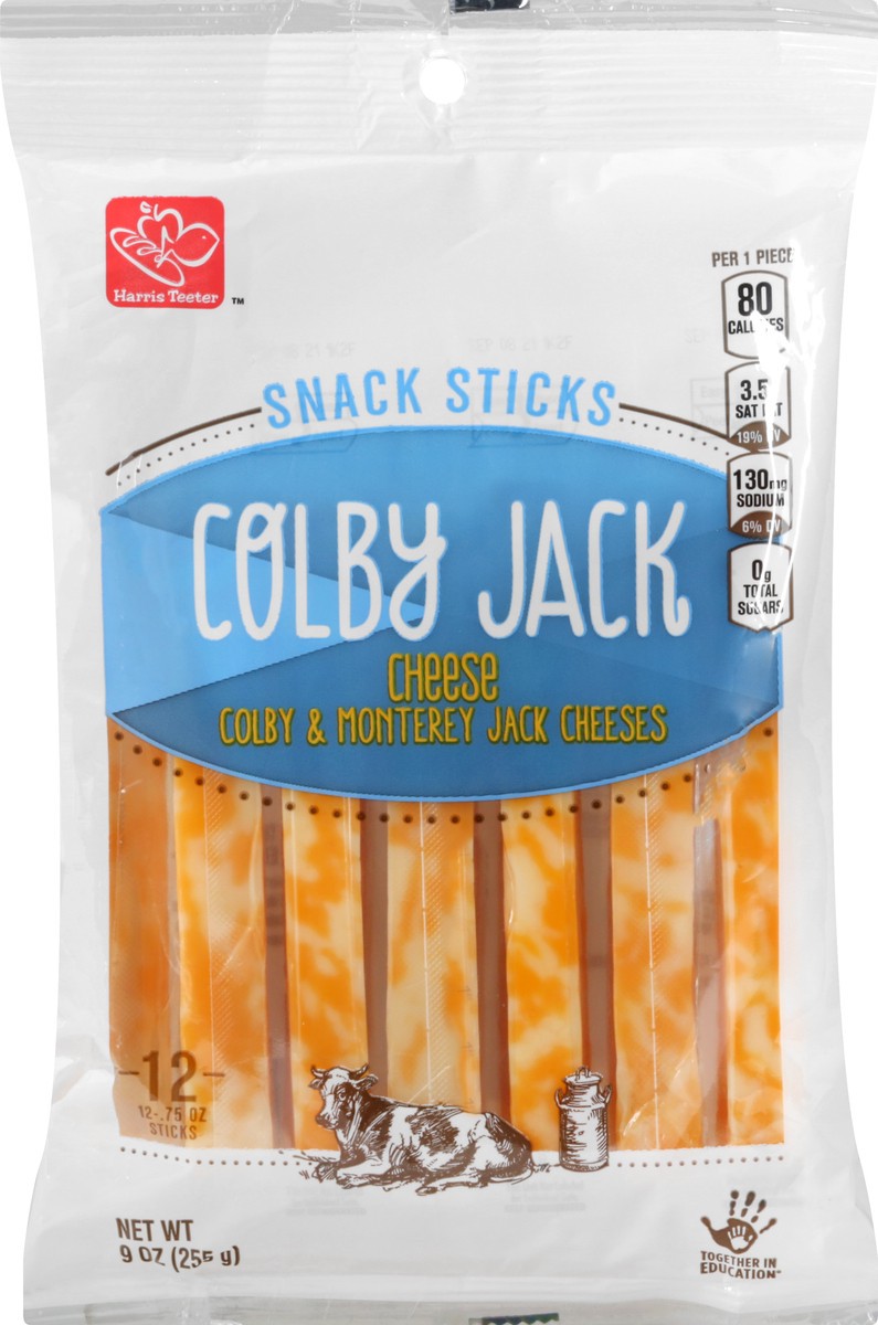 slide 7 of 10, Harris Teeter Colby Jack Cheese Sticks, 9 oz