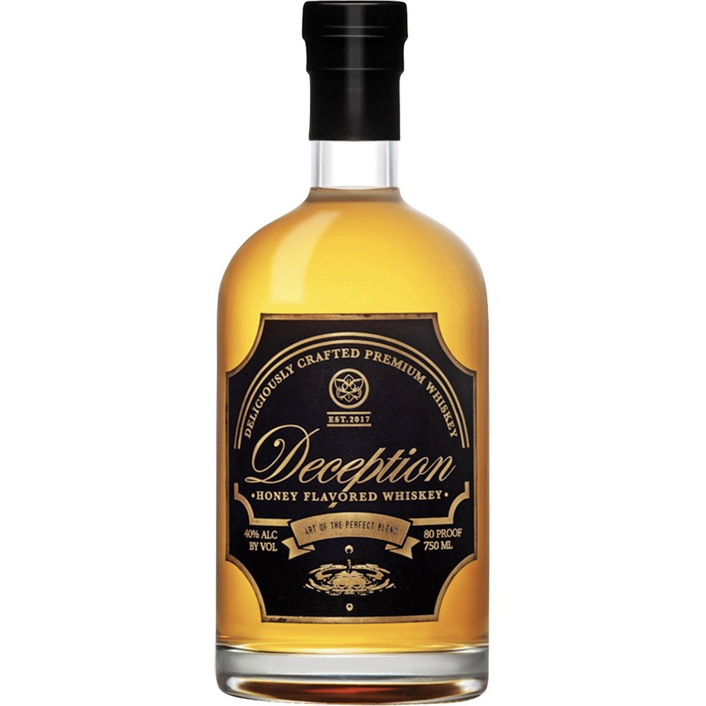 slide 1 of 1, Deception Honey Flavored Whiskey, 750 ml