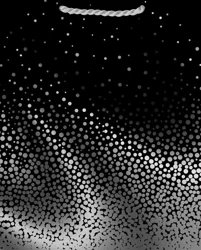 Hallmark Bag Lg Black Foil Jazzy Omebre