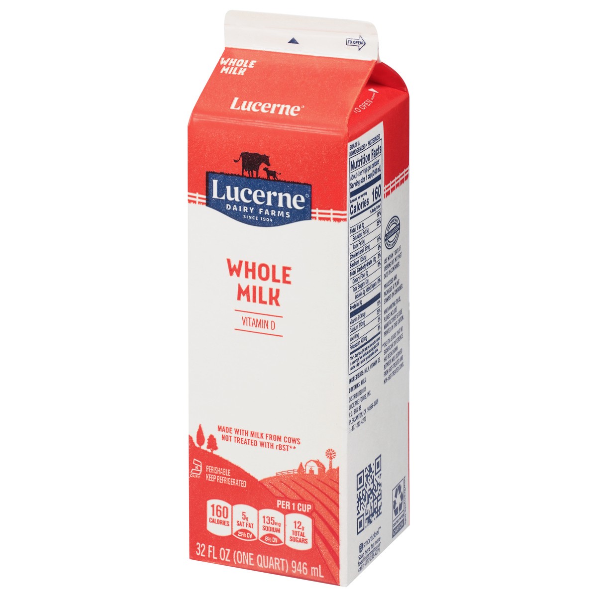 slide 11 of 14, Lucerne Whole Milk - 1 Quart, 1 qt