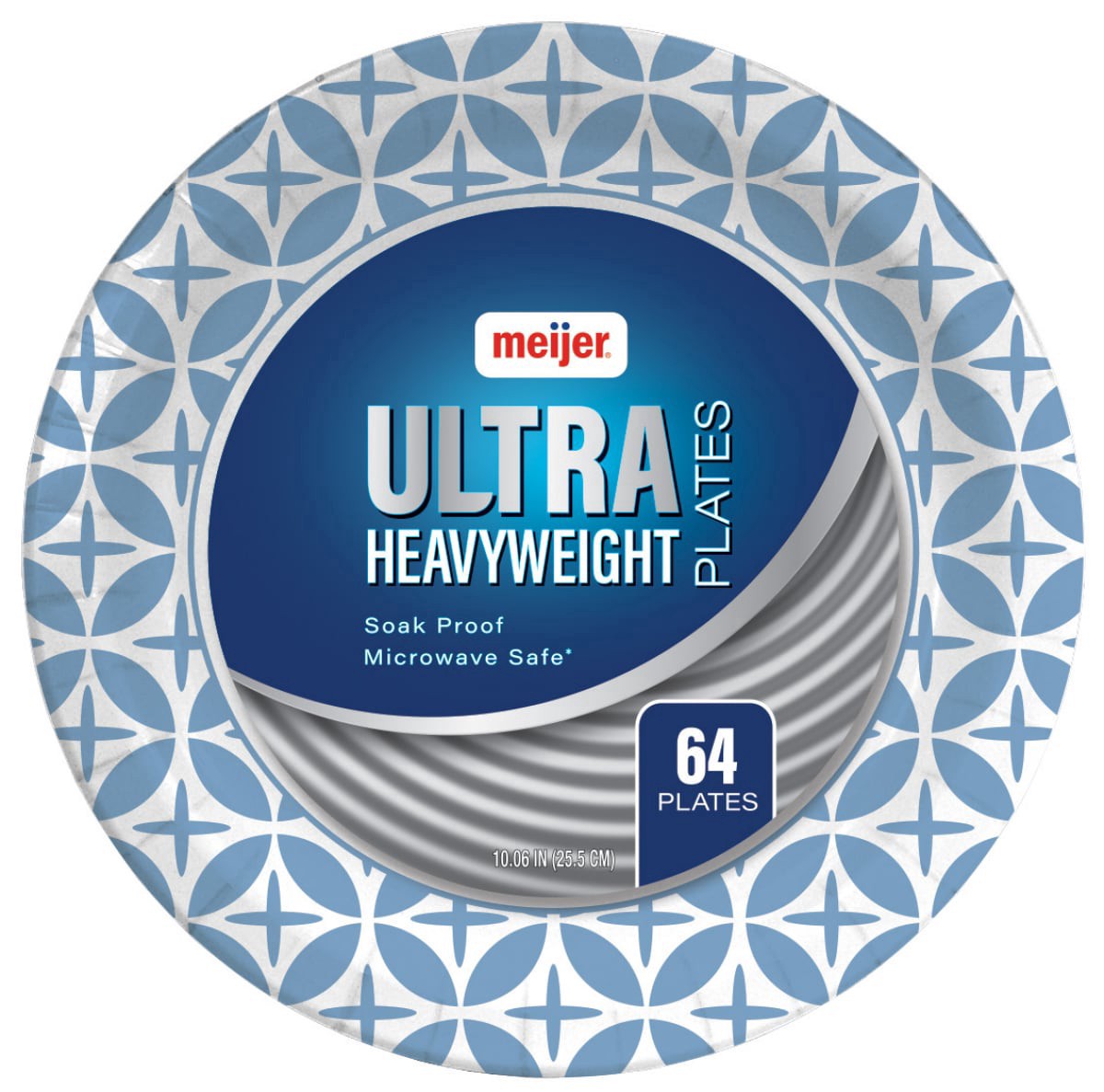 slide 1 of 9, Meijer Ultra Paper Plates, Mega Pack, 64 ct