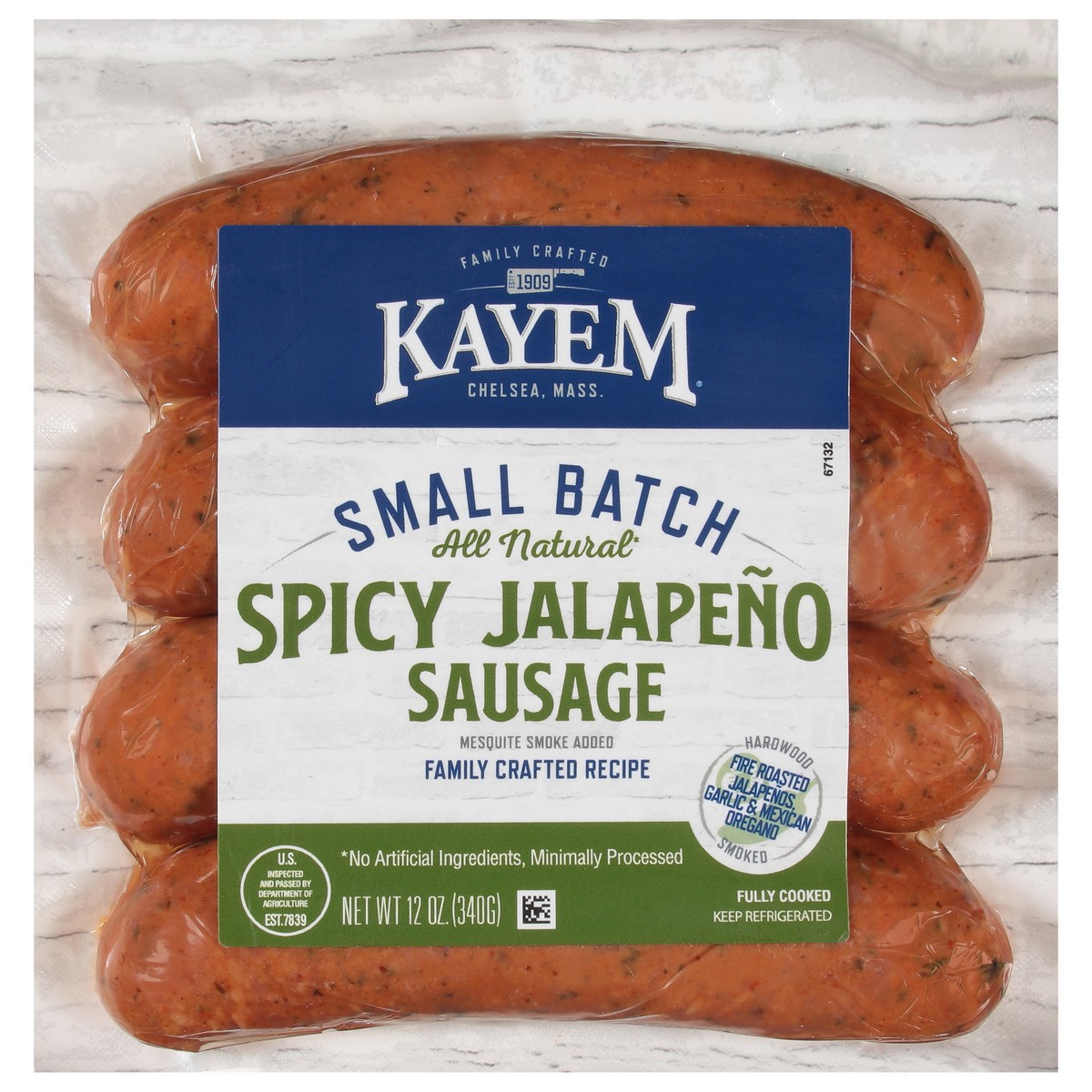 slide 10 of 13, Kayem Family Crafted Sausage Spicy Jalapeno, 12 oz