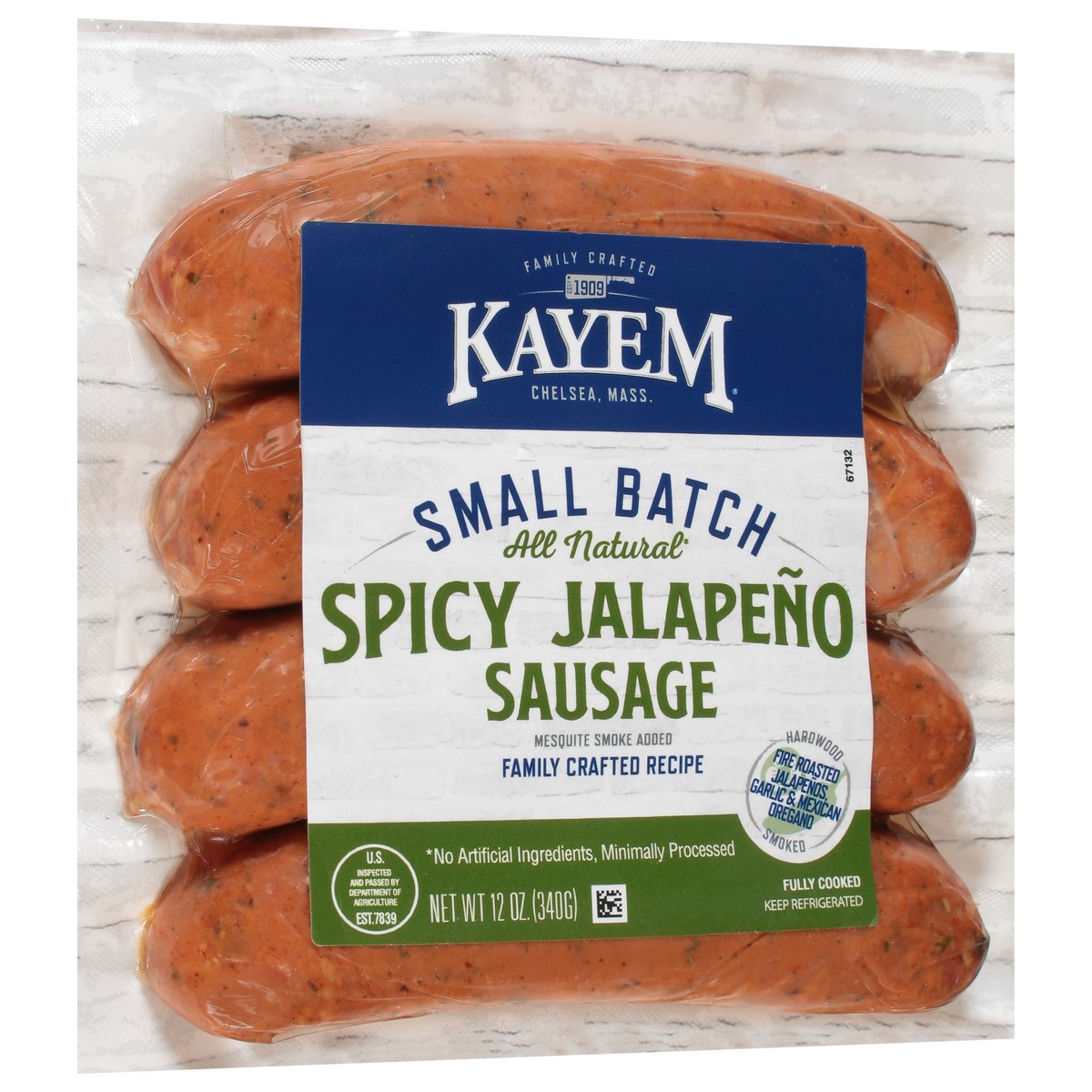 slide 2 of 13, Kayem Family Crafted Sausage Spicy Jalapeno, 12 oz