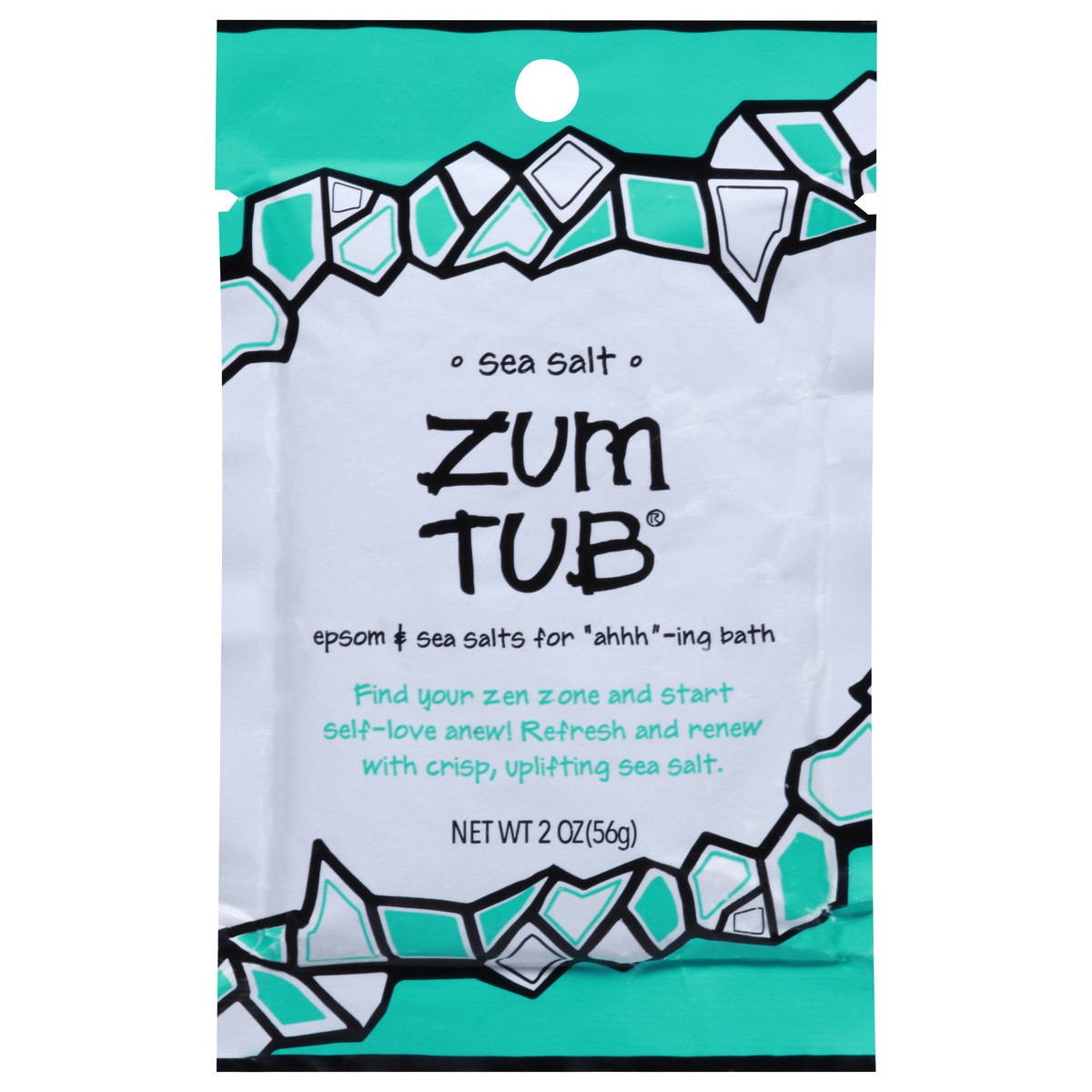 slide 1 of 9, Zum Sea Salt Bath Salts, 2 oz