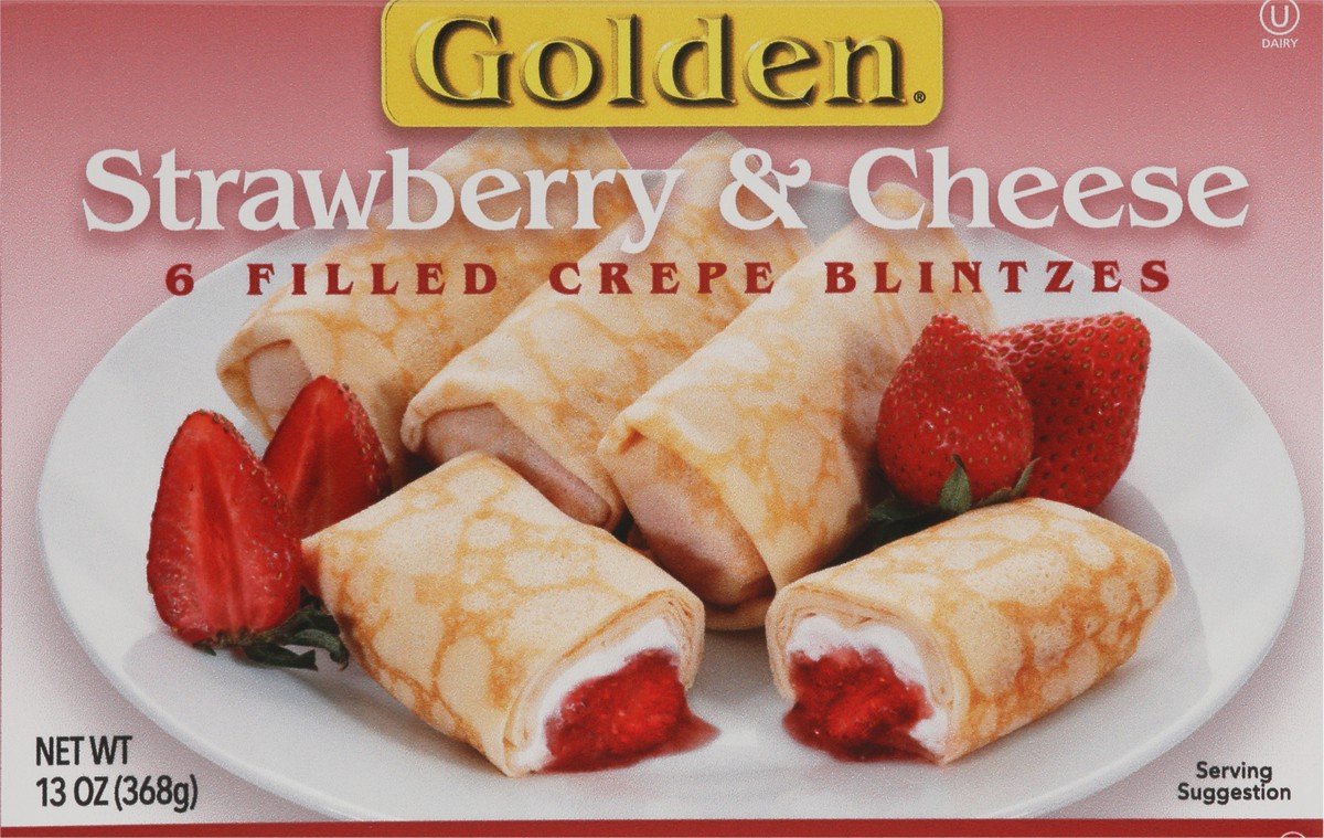 slide 3 of 9, Golden Strawberry & Cheese Blintzes, 6 ct; 13 oz