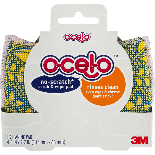 slide 2 of 10, ocelo Scrub and Wipe No-Scratch Cleaning Pad, 1 ct