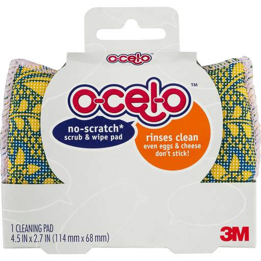 slide 4 of 10, ocelo Scrub and Wipe No-Scratch Cleaning Pad, 1 ct