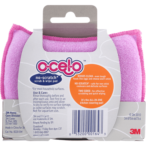 slide 9 of 10, ocelo Scrub and Wipe No-Scratch Cleaning Pad, 1 ct