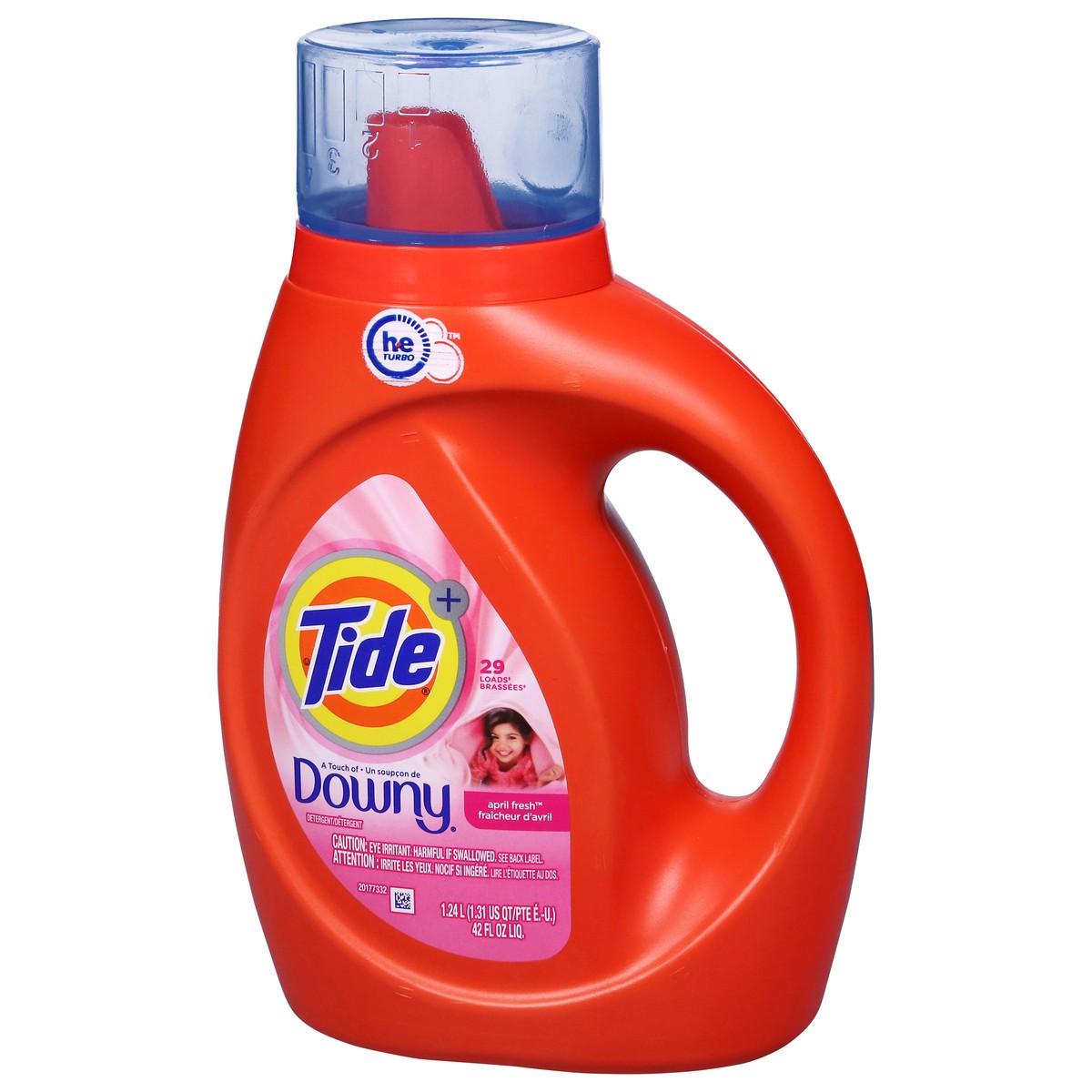slide 12 of 13, Tide + Downy April Fresh Detergent 42 fl oz, 46 oz