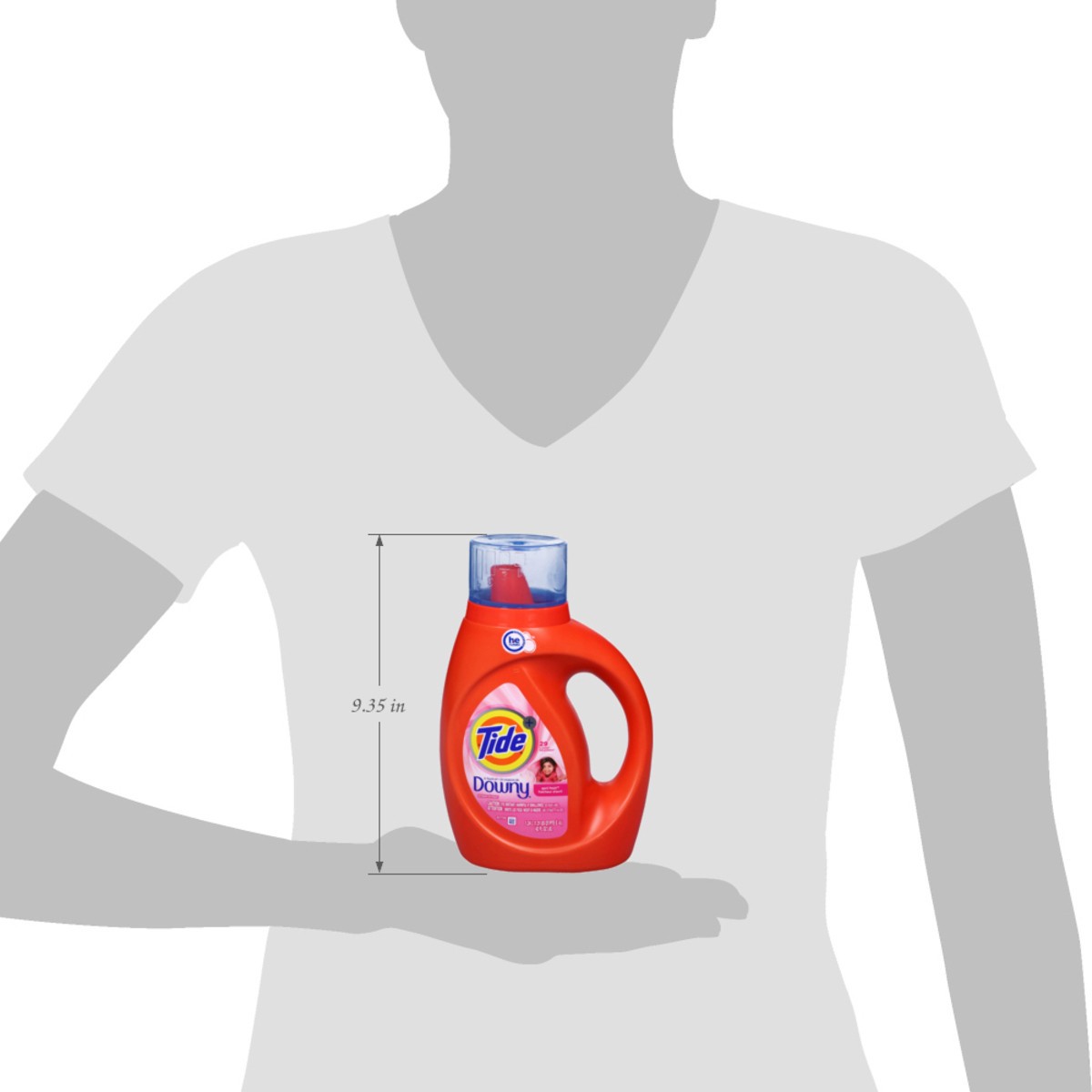 slide 11 of 13, Tide + Downy April Fresh Detergent 42 fl oz, 46 oz