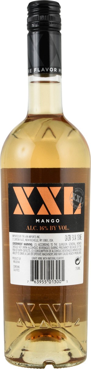 slide 6 of 12, XXL Mango Grape Wine 750 ml, 750 ml