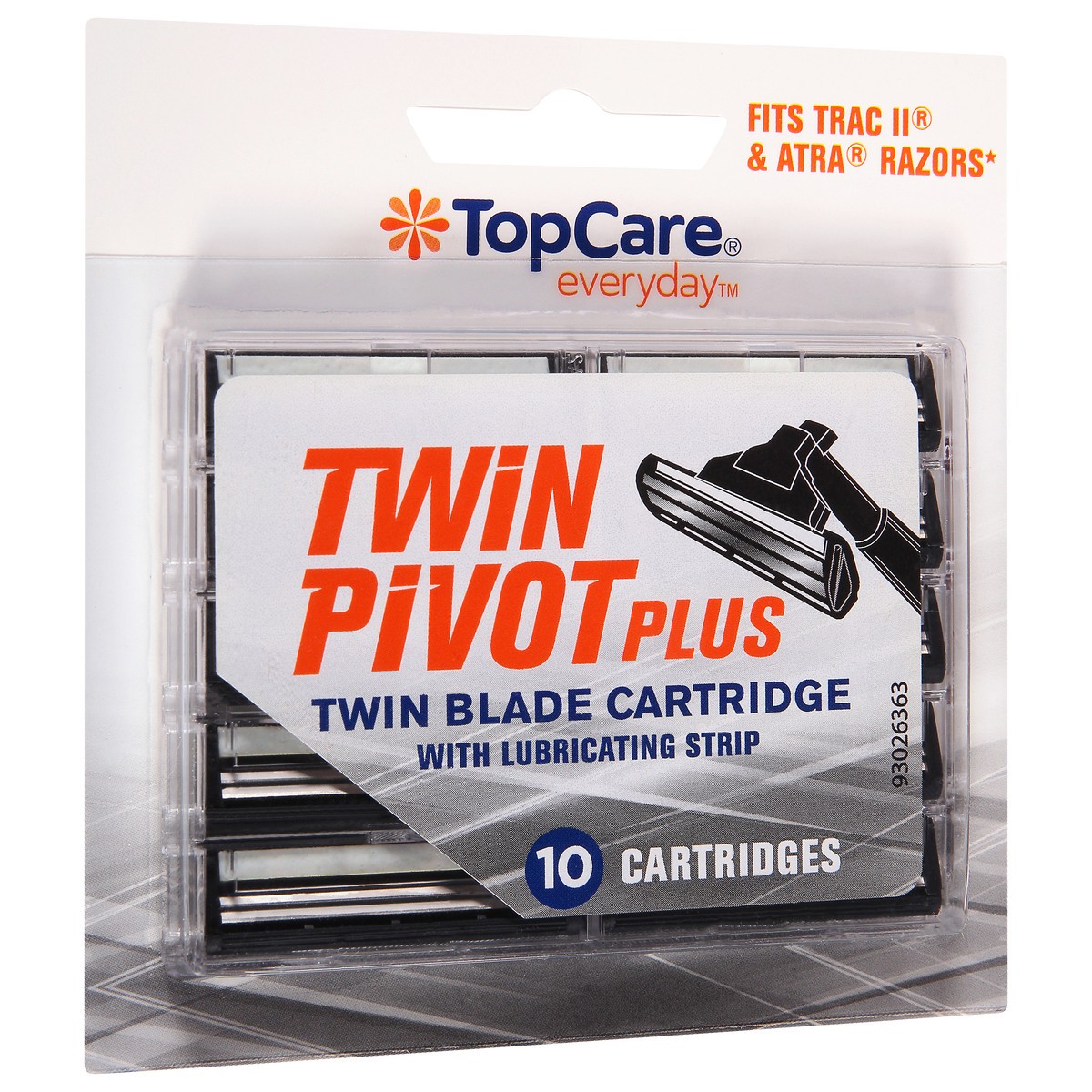 slide 3 of 9, TopCare Everyday Twin Pivot Plus Twin Blade Cartridges 10 ea, 10 ct