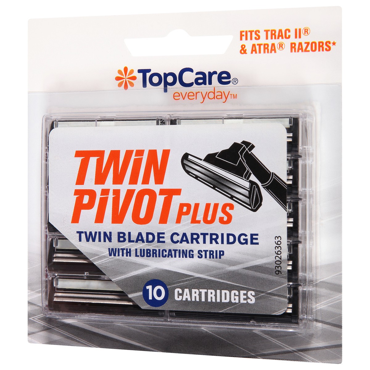 slide 4 of 9, TopCare Everyday Twin Pivot Plus Twin Blade Cartridges 10 ea, 10 ct