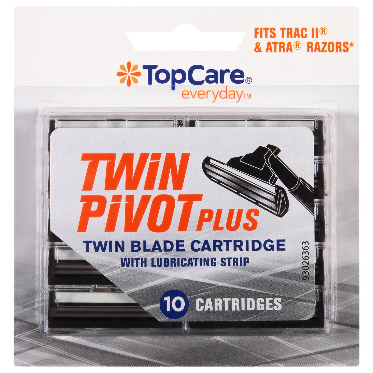 slide 2 of 9, TopCare Everyday Twin Pivot Plus Twin Blade Cartridges 10 ea, 10 ct