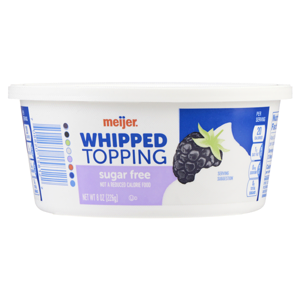 slide 10 of 17, MEIJER WHIPPED TOPPING SUGAR FREE, 8 oz