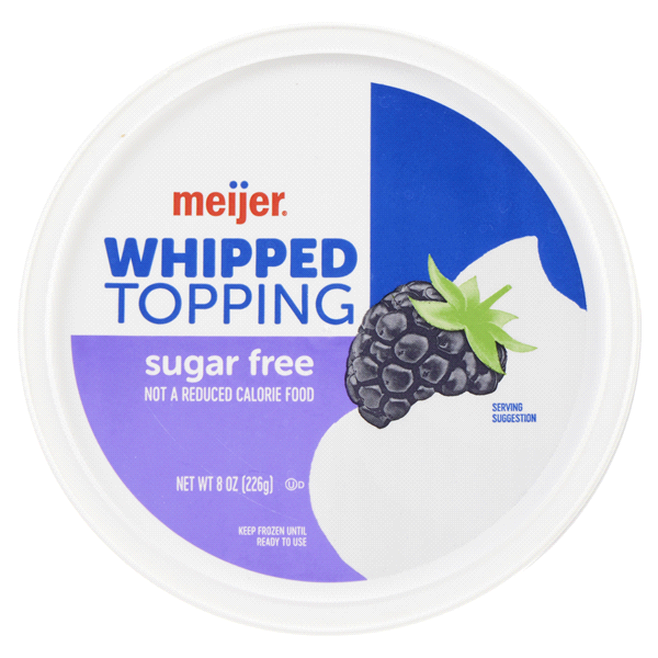 slide 6 of 17, MEIJER WHIPPED TOPPING SUGAR FREE, 8 oz