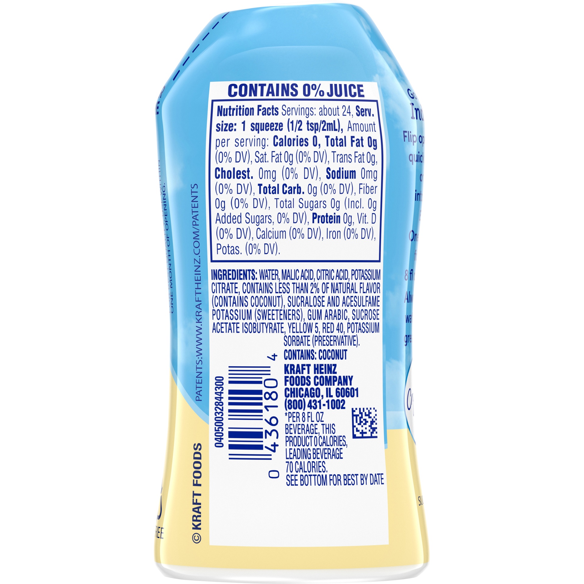 slide 4 of 6, Crystal Light Liquid Tropical Coconut Naturally Flavored Drink Mix, 1.62 oz