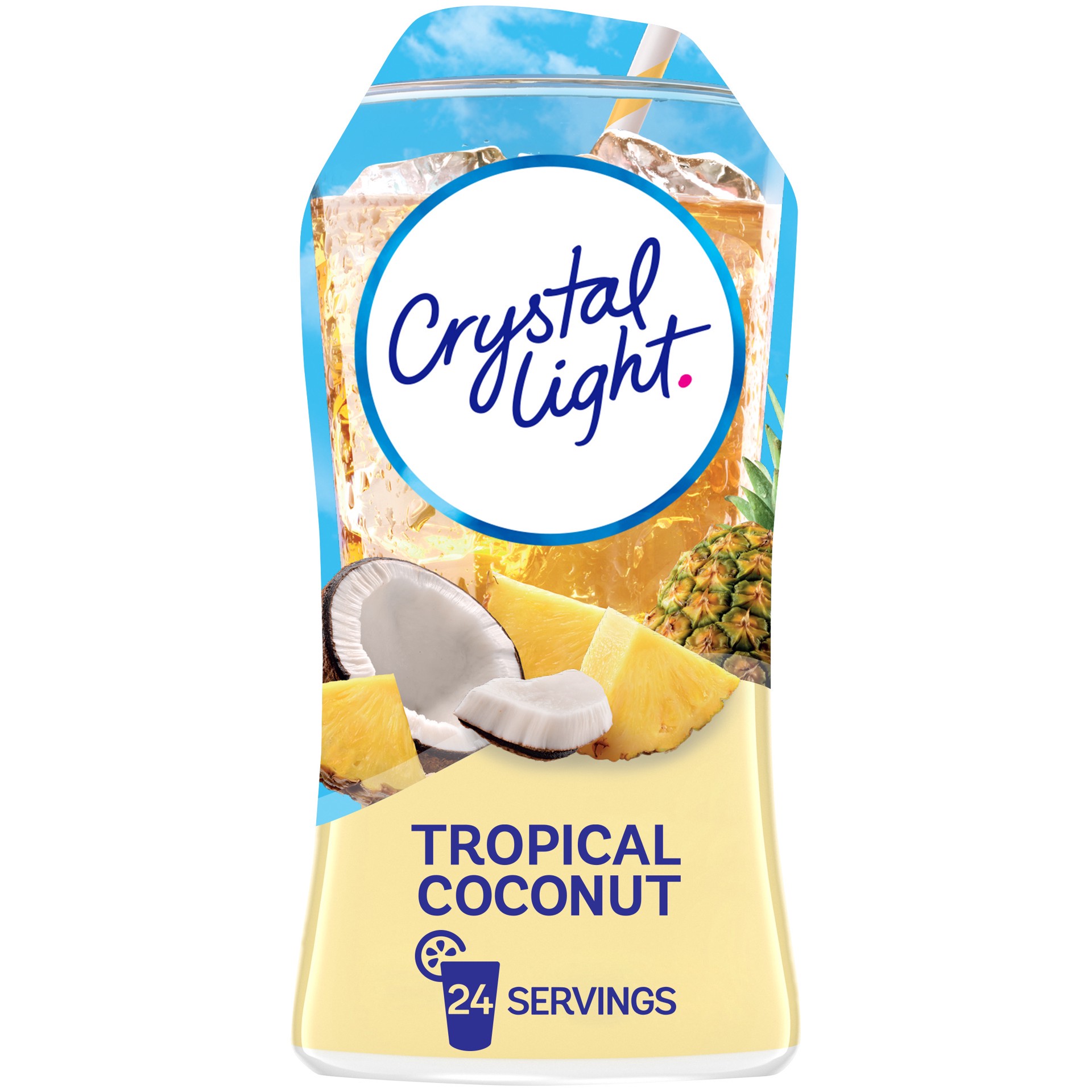 slide 1 of 1, Crystal Light Liquid Tropical Coconut Drink Mix, 