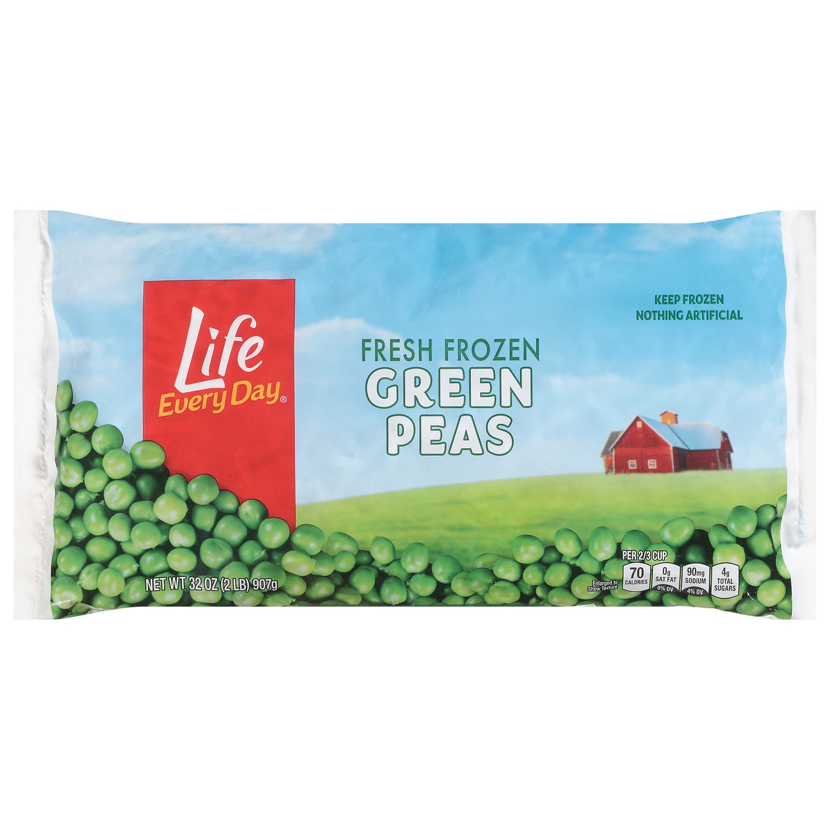 slide 5 of 14, Life Every Day Fresh Frozen Green Peas 32 oz, 32 oz